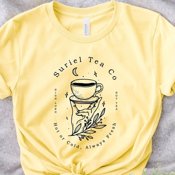 Kiraa Tee With Suriel Tea Co Tshirt,Acotar Sweater,Bookish Sweat,Sarah J Maas Shirt,A Court Of Thorns And Roses Sweater,Suriel Tea Tshirt,Acotar Sweatshirt Birthday Gifts; For Men & Women