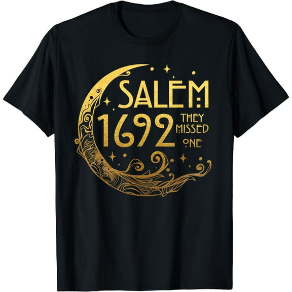 Kiraa Tee With 1692 They Missed One Salem Witch Spooky Season Halowen Unisex S-5Xl T-Shirt