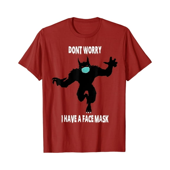 Kiraa Tee With 2020 Is Boo Sheet Werewolf Face Mask Funny Halowen Gift Unisex S-5Xl T-Shirt