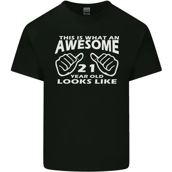 Kiraa Tee With 21St Birthday 21 Year Old This Is What Mens Womens Light Cotton T-Shirt