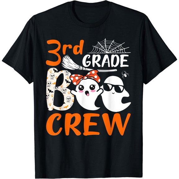 Kiraa Tee With 3Rd Grade Boo Crew Teachers Students Ghost Halowen Unisex S-5Xl T-Shirt