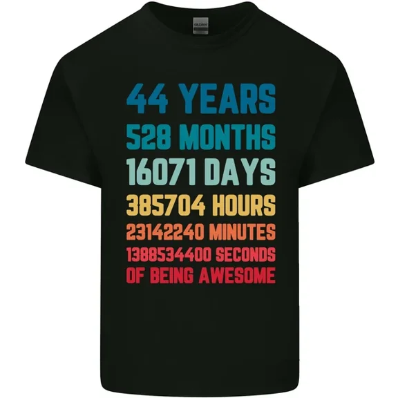 Kiraa Tee With 44Th Birthday 44 Year Old Mens Womens Light Cotton T-Shirt