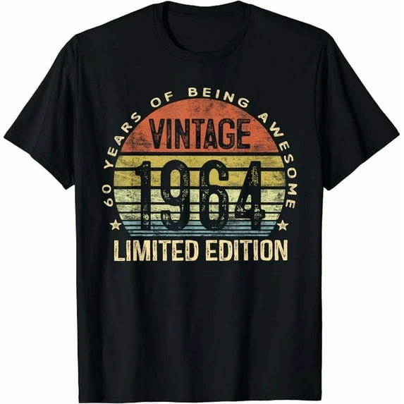 Kiraa Tee With 60 Year Old Gifts Vintage 1964 Limited Edition 60Th Birthday Gift Unisex T-Shirt