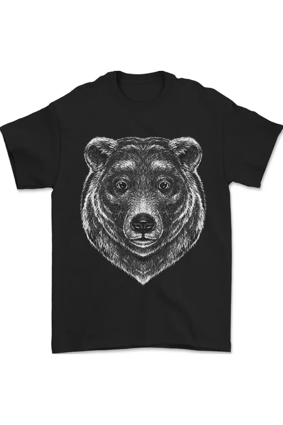 Tee With A Grizzly Bear Mens Womens S-5Xl T-Shirt