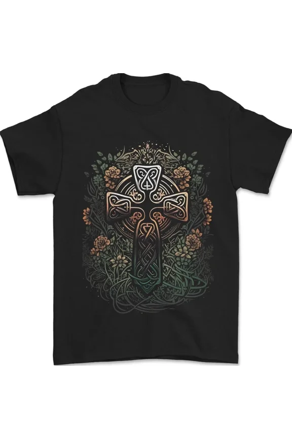Tee With A Pagan Celtic Cross Mens S-5Xl T-Shirt