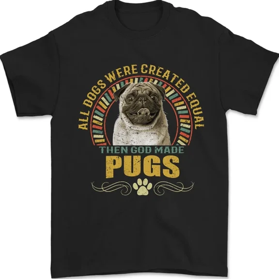 Kiraa Tee With A Pug Dog Mens S-5Xl T-Shirt