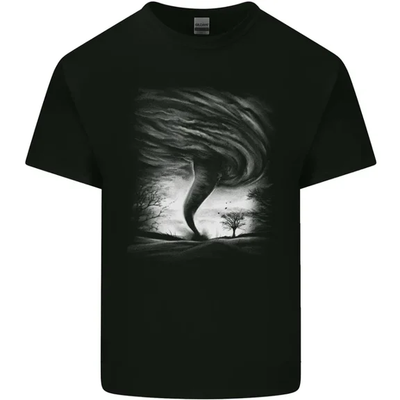 Kiraa Tee With A Tornado Storm Chaser Extreme Weather Mens Womens Light Cotton T-Shirt
