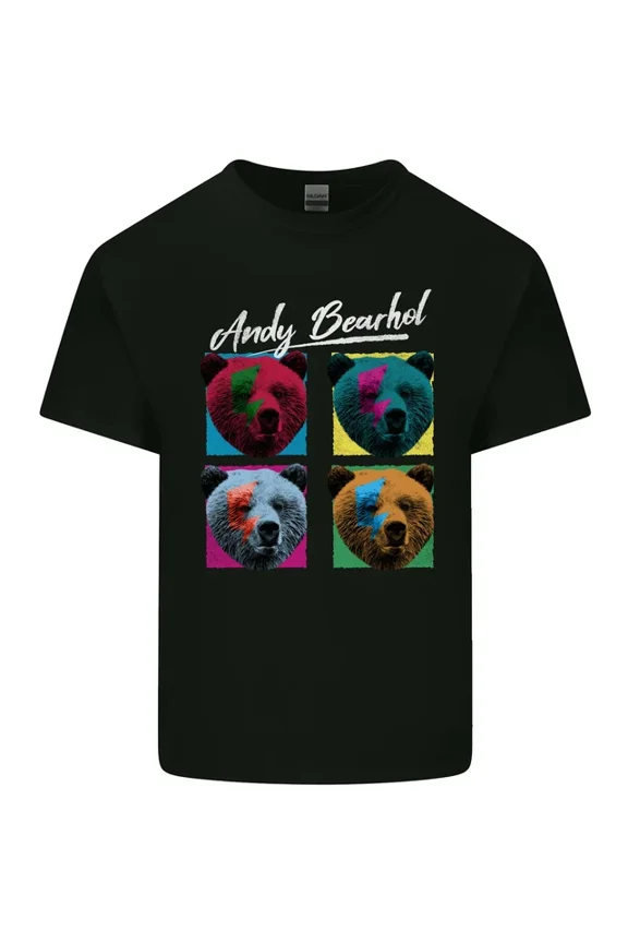 Tee With Andy Bearhol Panda Bear Art Mens Womens S-5Xl T-Shirt