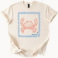 thumbnail image 1 of Kiraa Tee With Annapolis Maryland Crab T Shirt Blue Stamp Style Tee Md Graphic Top Birthday Gifts; For Men & Women, 1 of 4