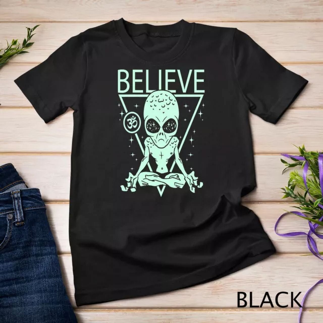 Kiraa Tee With Area 51 Alien Clothing & Aliens Apparel Believe Alien ...