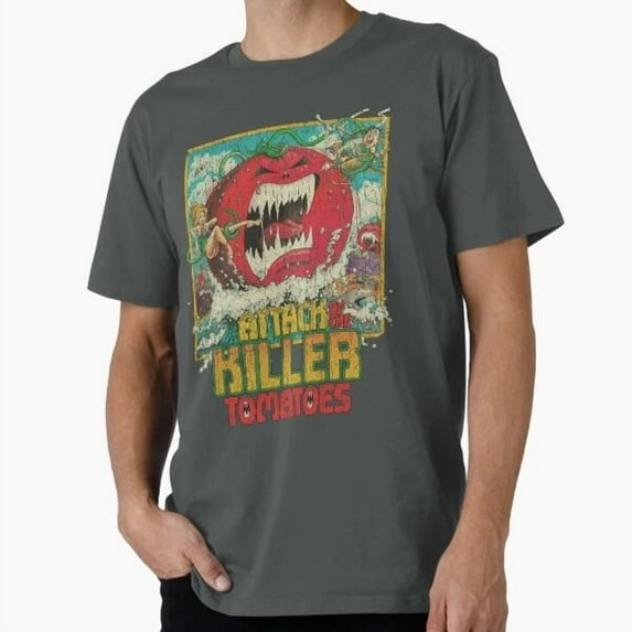 Kiraa Tee With Attack Of The Killer Tomatoes 1978 T-Shirt S-5Xl