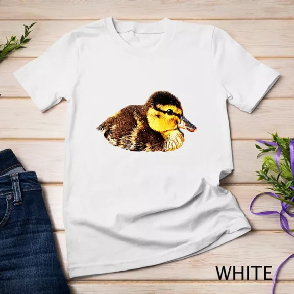 Kiraa Tee With Baby Duckling Mallard Duck Designs Cute Baby Duck Unisex S-5Xl T-Shirt Birthday Gifts; For Men & Women