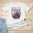 thumbnail image 1 of Kiraa Tee With Back The Pink Ribbon Sunflower Flag Breast Cancer Awareness Unisex S-5Xl T-Shirt Birthday Gifts; For Men & Women, 1 of 4