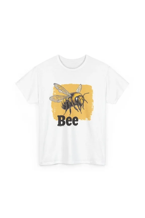Tee With Bee Shirt | Save The Bees Shirt | Honeybee Tee | Yellow Bee Clipart Shirt Birthday Gifts; For Men & Women