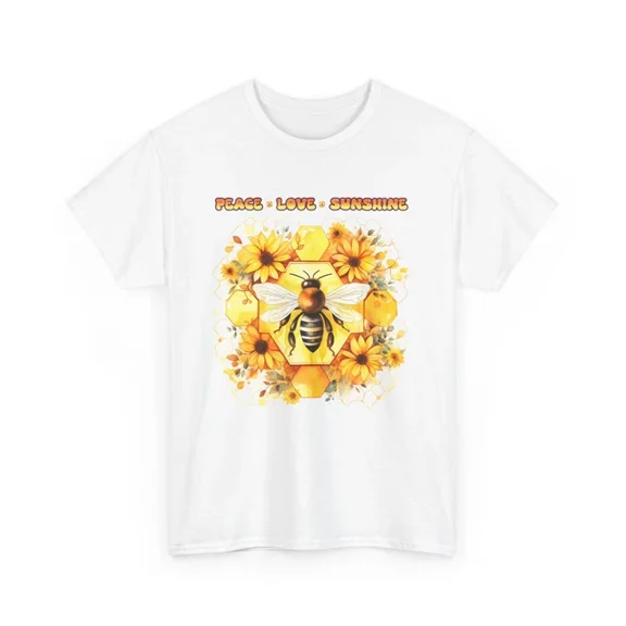 Kiraa Tee With Bee T-Shirt S-5Xl | Save The Bees Shirt | Honeybee Tee Birthday Gifts; For Men & Women