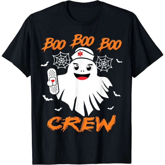 Kiraa Tee With Boo Boo Crew Nurse Halowen Nurse Shirts Unisex S-5Xl T-Shirt