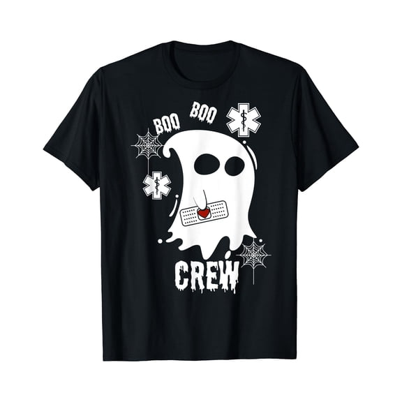 Kiraa Tee With Boo Ghost Paramedic Crew Cute Easy Halowen Gift Unisex S-5Xl T-Shirt