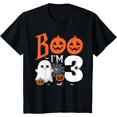 thumbnail image 1 of Kiraa Tee With Boo I'M 3 Yr Old 3Rd Birthday Halowen Girl Unisex S-5Xl T-Shirt, 1 of 2