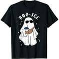 thumbnail image 1 of Kiraa Tee With Boo Jee Spooky Cute Ghost Coffee Halowen Leopard, 1 of 2