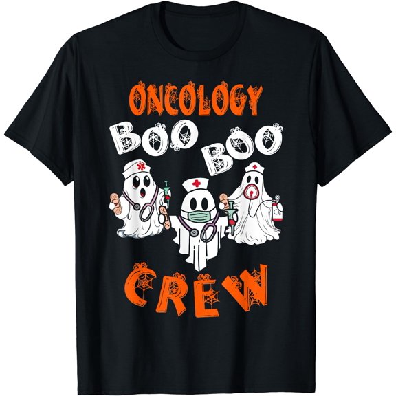 Kiraa Tee With Boo Oncology Nurse Crew Ghost Halowen Ss Unisex S-5Xl T-Shirt