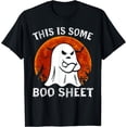 thumbnail image 1 of Kiraa Tee With Boo Shee This Is Some Boo Sheet Ghost Retro Halowen Unisex S-5Xl T-Shirt, 1 of 2