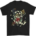 thumbnail image 1 of Kiraa Tee With Broken Skull With Roses & Raven Mens S-5Xl T-Shirt, 1 of 5