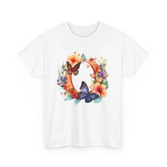 Kiraa Tee With Butterfly Graphic Tee Women’S Vintage Aesthetic Oversized Boho Retro Shirt Birthday Gifts; For Men & Women