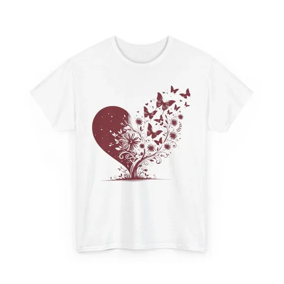 Kiraa Tee With Butterfly T-Shirt S-5Xl Graphic Tee For Men And Women | Trendy Casual Fashion Print Birthday Gifts; For Men & Women