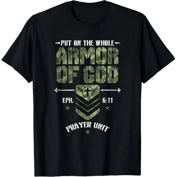 Kiraa Tee With Camo Armor Of God Christians Religious Camouflage Gift Unisex T-Shirt