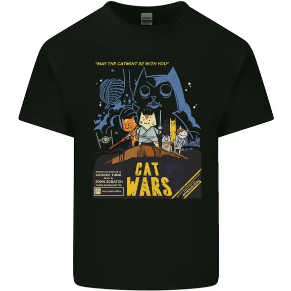 Kiraa Tee With Cat Wars Sci-Fi Mens Womens S-5Xl T-Shirt