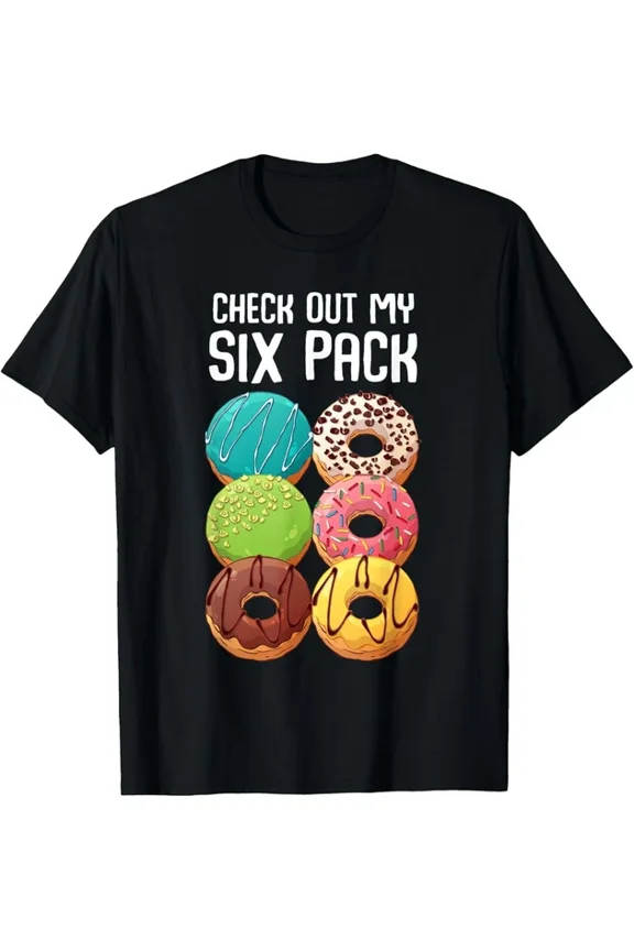 Tee With Check Out My Six Pack Donut Gym Gift Tee Unisex T-Shirt