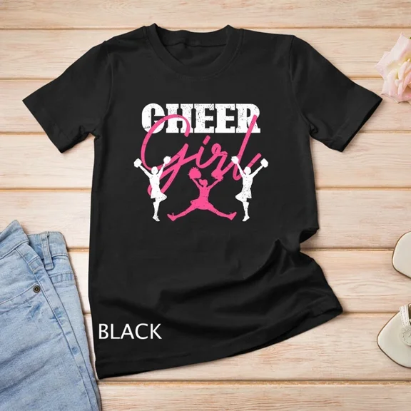 Kiraa Tee With Cheer Team Cheerleading Cheering Women Girls Cheerleader Unisex T-Shirt
