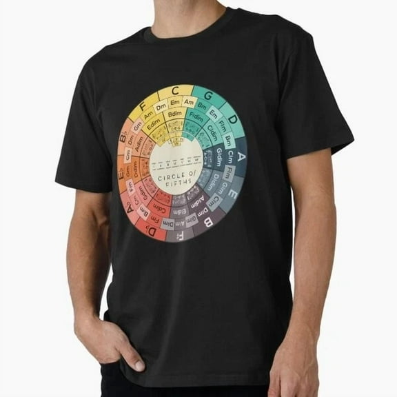 Kiraa Tee With Circle Of Fifths T-Shirt S-5Xl