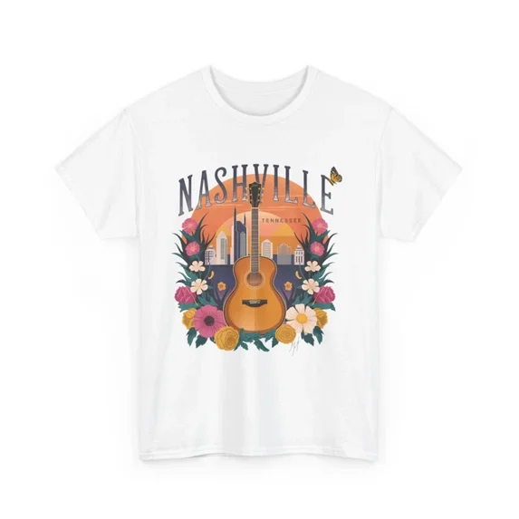 Kiraa Tee With City Skyline T-Shirt S-5Xl | Urban Streetwear Tee | Nashville Tennessee Birthday Gifts; For Men & Women