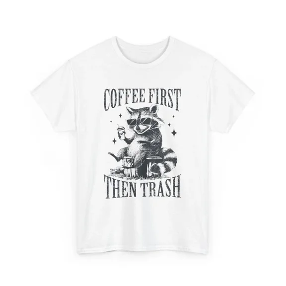 Kiraa Tee With Coffee T-Shirt S-5Xl | Caffeine Lover Reading Nerd Graphic Tee Birthday Gifts; For Men & Women
