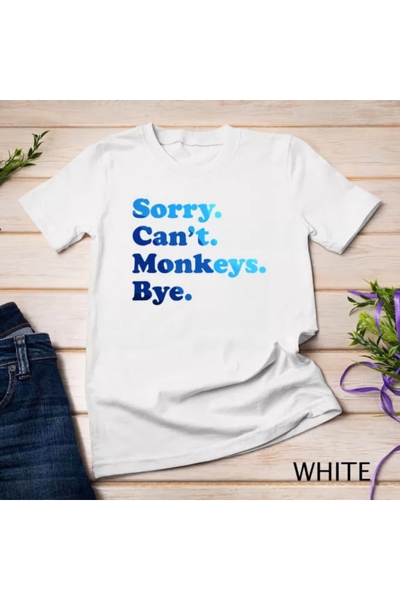 Tee With Colorful Funny Monkey Gift For Men Women Boys Or Girls Unisex S-5Xl T-Shirt Birthday Gifts; For Men & Women