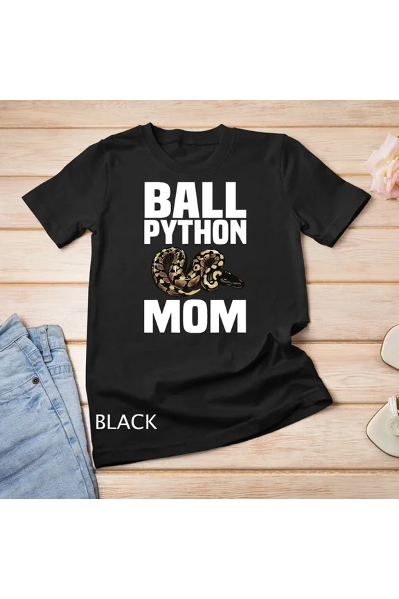 Tee With Cool Ball Python For Mom Women Herpetology Reptile Snake Mom Unisex T-Shirt