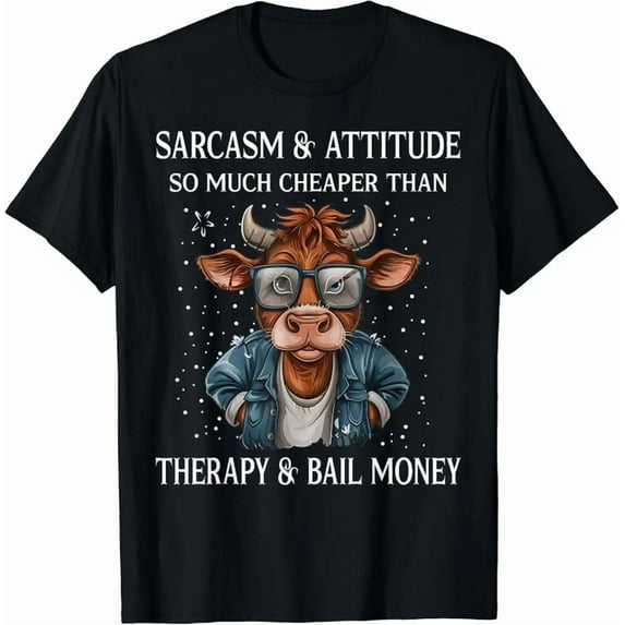 Kiraa Tee With Cow And Attitude So Much Cheaper Gift Unisex T-Shirt