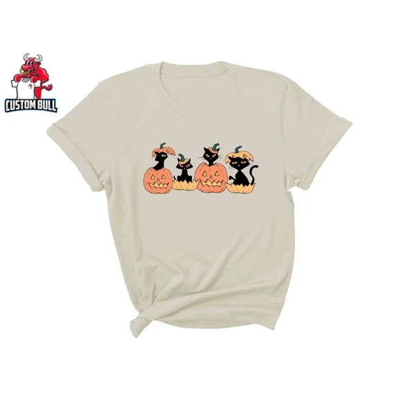 Kiraa Tee With Cute Cats Shirt, Cat Shirt, Retro Cat Shirt Birthday Gifts; For Men & Women