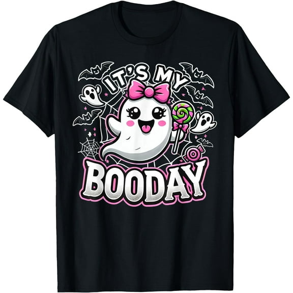Kiraa Tee With Cute Ghost Booday Birthday Halowen Party Fun Unisex S-5Xl T-Shirt