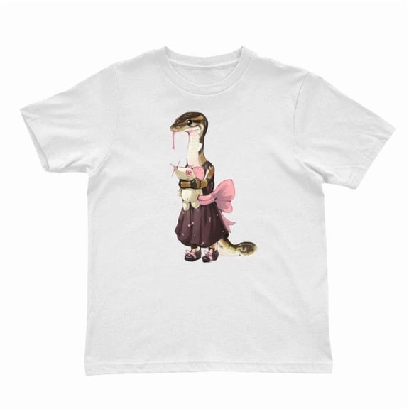 Kiraa Tee With Cute Snake Shirt, Snake Lover Gift Celestial Clothing Witchy Tshirt, Spooky Tee Birthday Gifts; For Men & Women