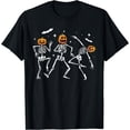 thumbnail image 1 of Kiraa Tee With Dancing Skeleton Pumpkin Halowen Unisex S-5Xl T-Shirt, 1 of 2