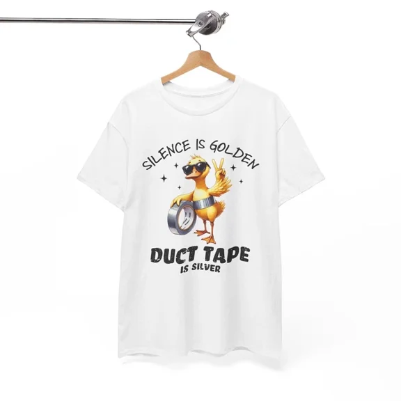 Kiraa Tee With Duck T-Shirt S-5Xl - Silence Is Golden Shirt Birthday Gifts; For Men & Women