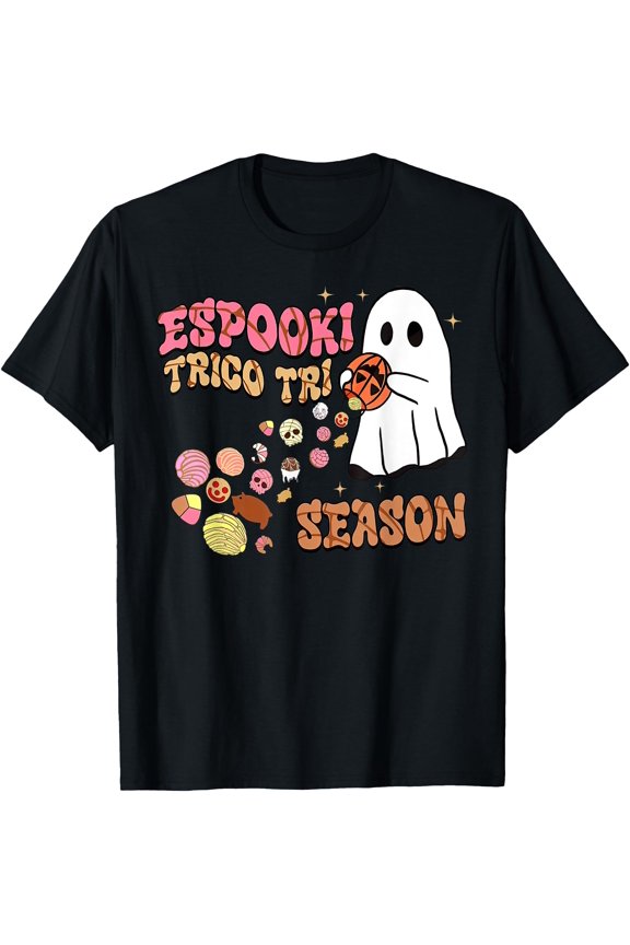 Tee With Espooky Season Spanish Halowen Spooky Conchas Mexican Unisex S-5Xl T-Shirt