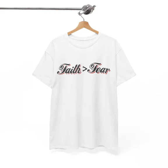 Kiraa Tee With Fear Not T-Shirt S-5Xl | Faith Fear Tee | Religious Jesus Shirt Birthday Gifts; For Men & Women