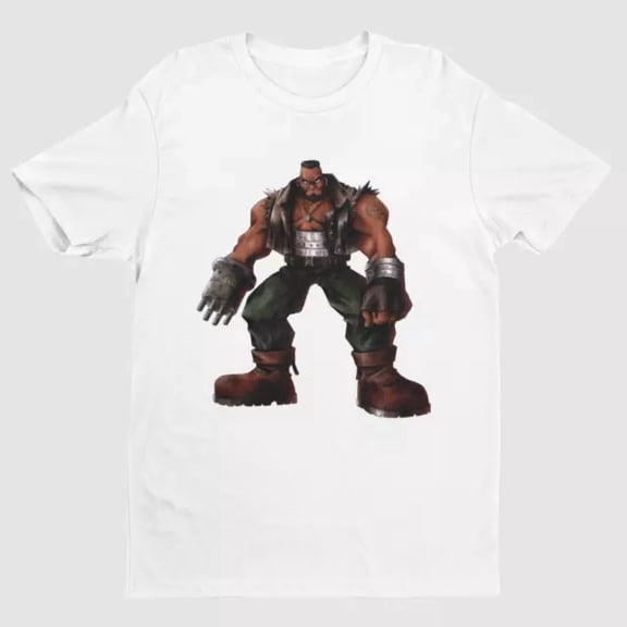 Kiraa Tee With Final Fantasy Vii Og Barret Wallace Key Art Unisex S-5Xl T-Shirt | Og Design Birthday Gifts; For Men & Women