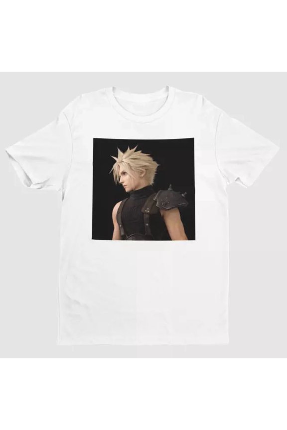 Tee With Final Fantasy Vii Remake Cloud Strife Key Art Unisex S-5Xl T-Shirt | Key Art Birthday Gifts; For Men & Women