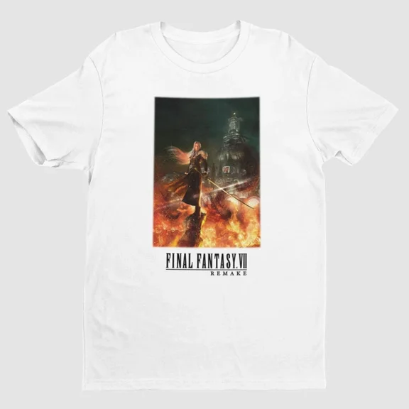 Kiraa Tee With Final Fantasy Vii Remake Sephiroth In Fire T-Shirt | Key Art | Unisex Birthday Gifts; For Men & Women