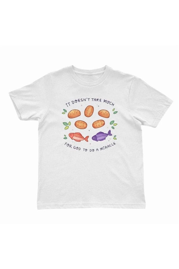 Tee With Fish Of The Spirit Christian Tshirt, Doodle Bible Verse Shirt, Preppy Oversized Birthday Gifts; For Men & Women