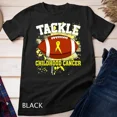 thumbnail image 1 of Kiraa Tee With Football Tackle Childhood Cancer Awareness Rugby Unisex T-Shirt, 1 of 5
